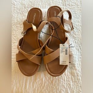 Maurices Beige Strappy Sandals